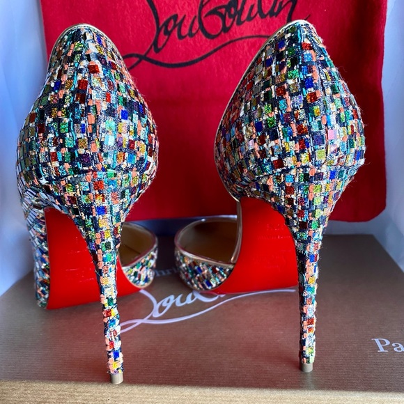 Christian Louboutin Iriza 100 Tri Vitraux/Spec - Picture 4 of 8